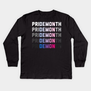 PriDEMONth Kids Long Sleeve T-Shirt